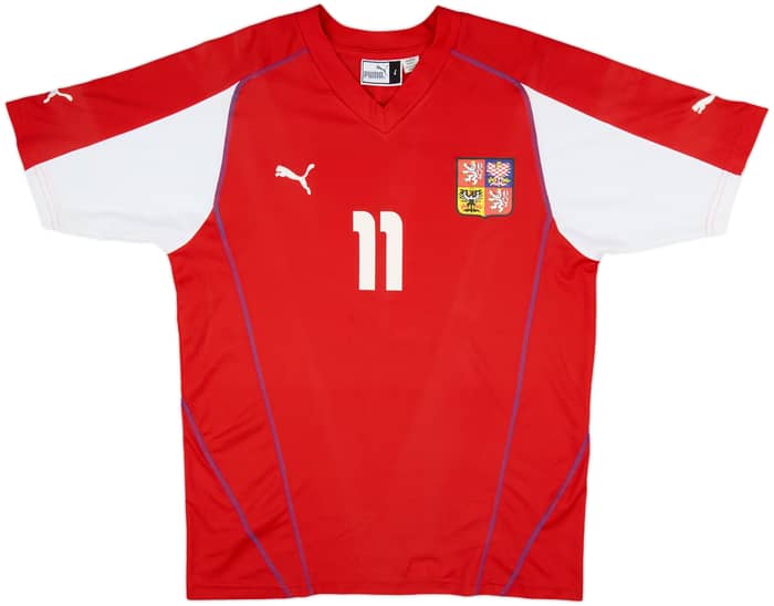 2003-04 Czech Republic Home Shirt Nedved #11 - 8/10 - (L)