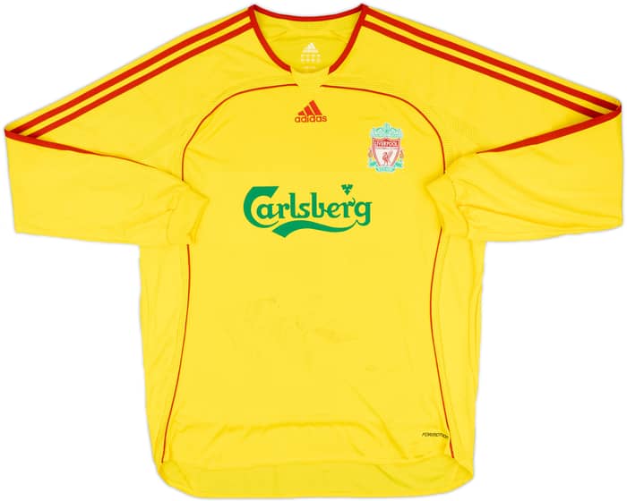 Camiseta de visitante del Liverpool 2006-07 Versión jugador Manga larga Alonso #14 - 5/10 - (XL)