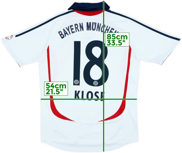 2006-07 Bayern Munich Away Shirt Klose #18 - 8/10 - (M)