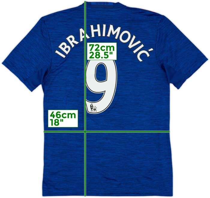 2016-17 Manchester United Away Shirt Ibrahimovic #9 - 9/10 - (S)