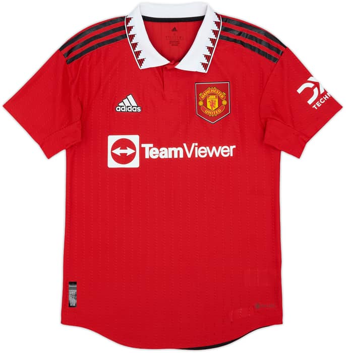2022-23 Manchester United Authentic Home Shirt Martinez #6 - 7/10 - (S)