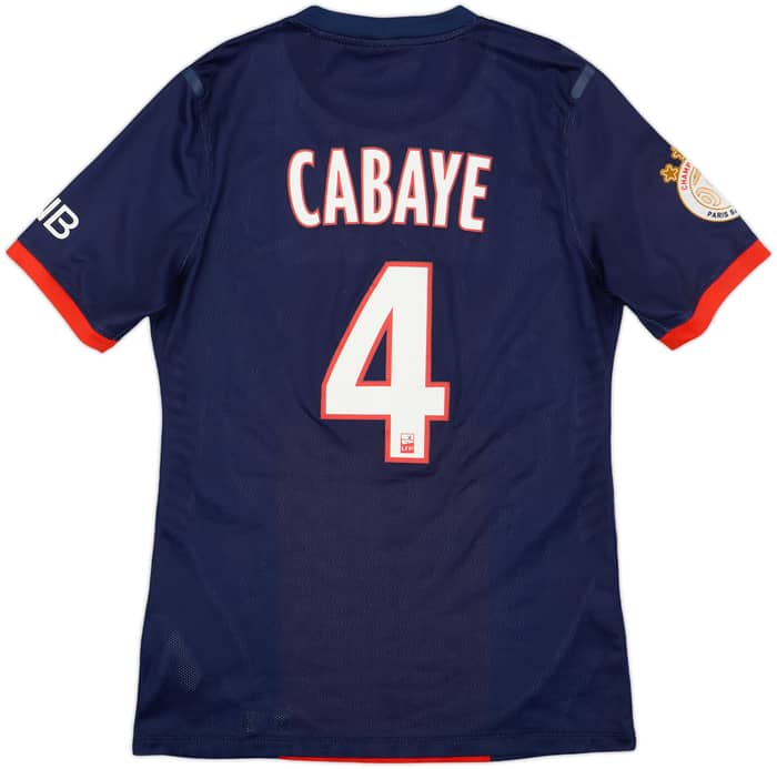 2013-14 Paris Saint-Germain Player Issue Home Shirt Cabaye #4 - 8/10 - (M)