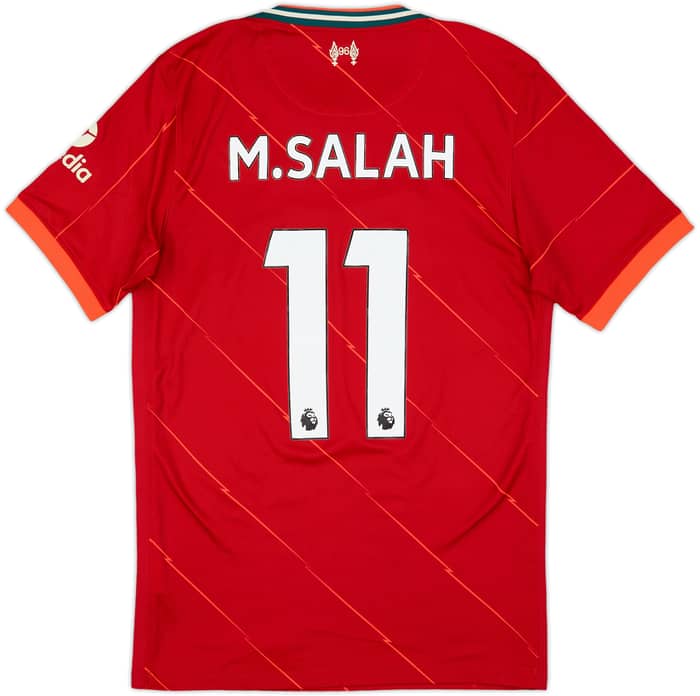 2021-22 Liverpool Home Shirt Salah #11 - 9/10 - (S)