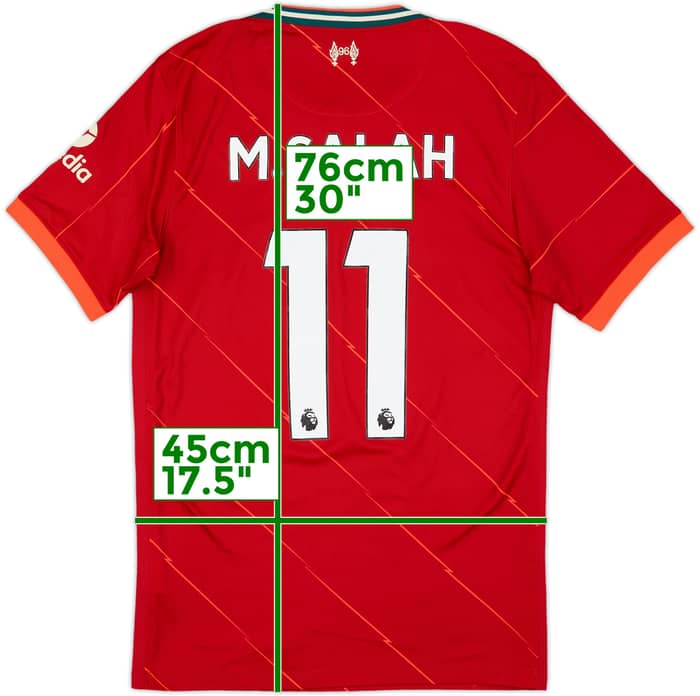 2021-22 Liverpool Home Shirt Salah #11 - 9/10 - (S)