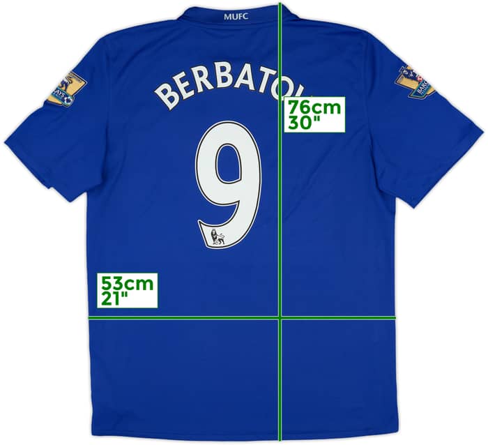 2008-09 Manchester United Third Shirt Berbatov #9 - 7/10 - (L)
