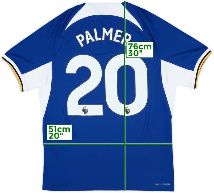 2023-24 Chelsea Authentic Home Shirt Palmer #20 - 8/10 - (L)