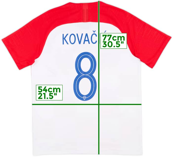 2018-19 Croatia Home Shirt Kovacic #8 - 8/10 - (L)