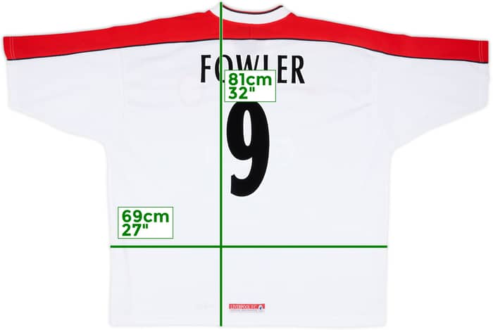 1998-99 Liverpool Away Shirt Fowler #9 - 6/10 - (XXL)