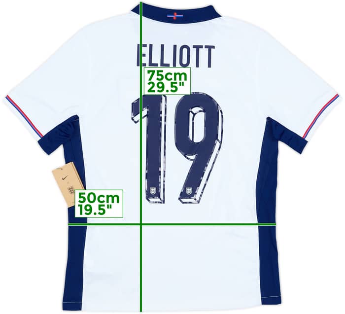 2024-25 England Home Shirt Elliot #19 (M)