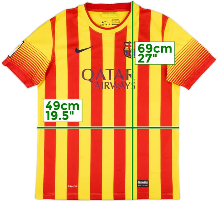 2013-15 Barcelona Away Shirt - 9/10 - (XL.Boys)