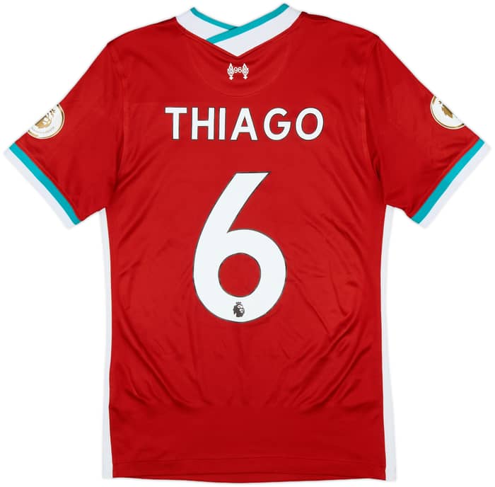 2021-22 Liverpool Home Shirt Thiago #6 - 9/10 - (S)