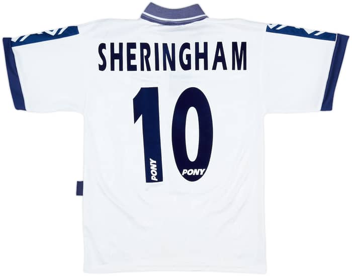 1995-97 Tottenham Home Shirt Sheringham #10 - 6/10 - (S)