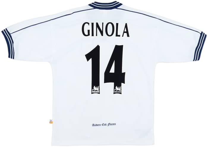 1997-99 Tottenham Home Shirt Ginola #14 - 8/10 - (S)