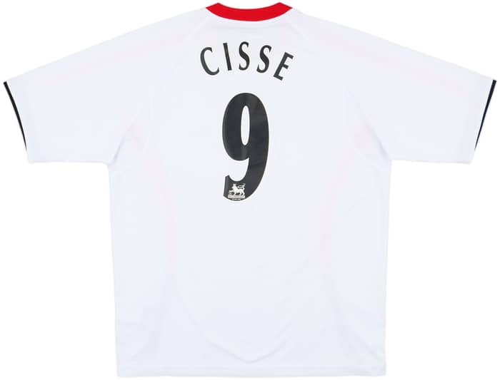 2005-06 Liverpool Away Shirt Cisse #9 - 8/10 - (L)