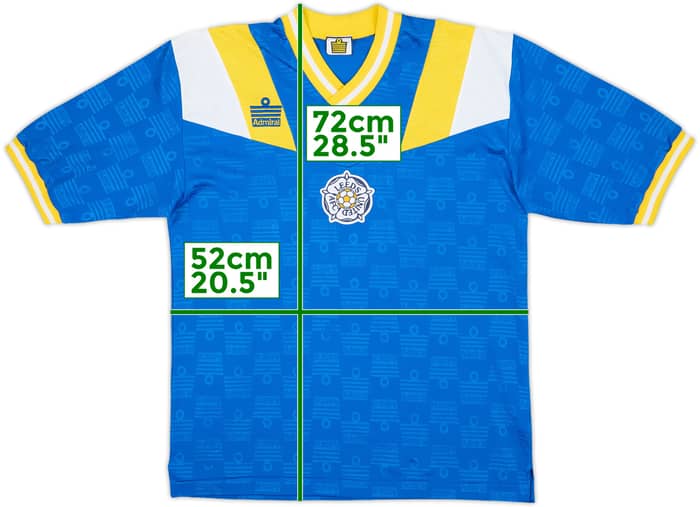 1992-93 Leeds Admiral Training Shirt #8 - 9/10 - (M)