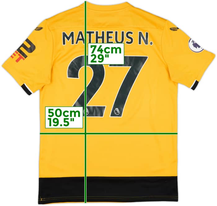 2022-23 Wolves Home Shirt Matheus N. #27 - 8/10 - (M)