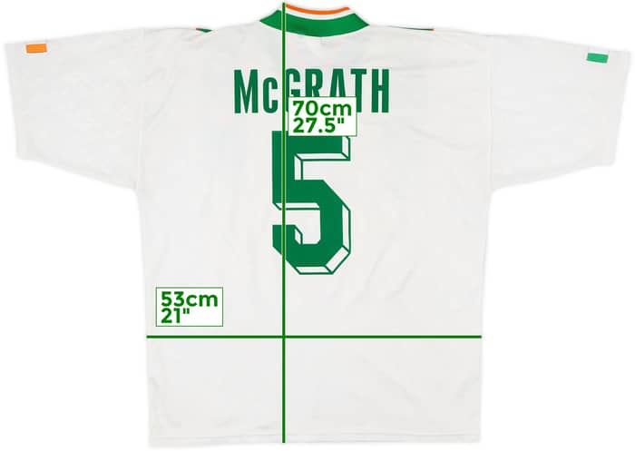 1994 Ireland Away Shirt McGrath #5 - 8/10 - (L/XL)