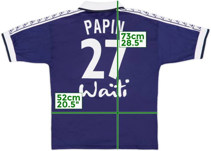 1996-97 Bordeaux Home Shirt Papin #27 - 5/10 - (L)