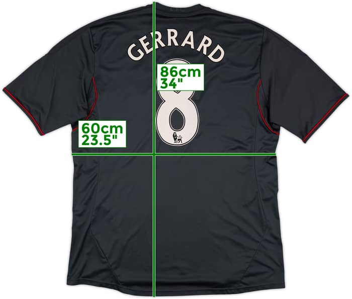 2011-12 Liverpool Away Shirt Gerrard #8 - 8/10 - (XXL)