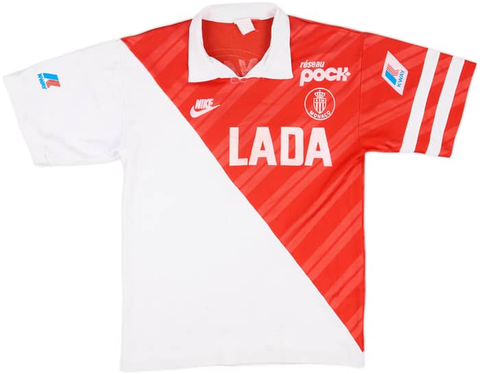 1989-90 Monaco Match Issue Home Shirt #8