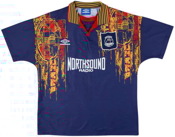 1994-96 Aberdeen Away Shirt #2 - 8/10 - (L)
