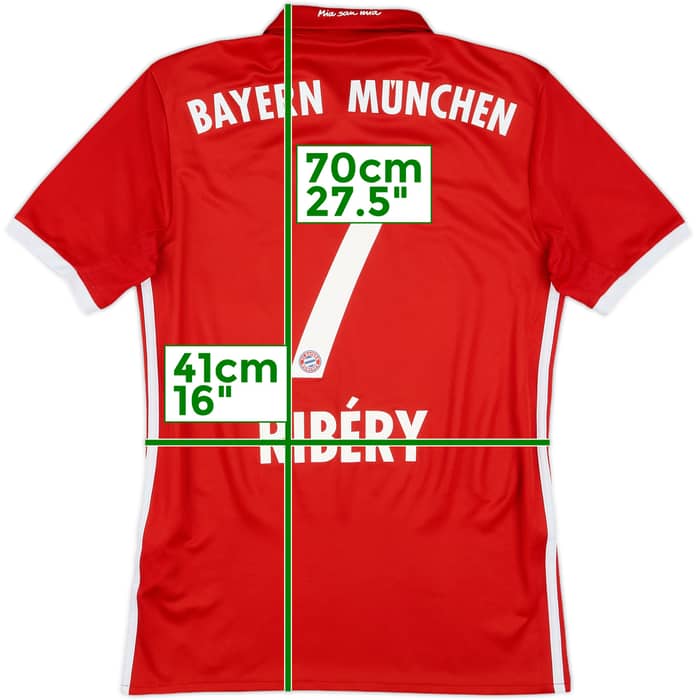 2016-17 Bayern Munich Home Shirt Ribery #7 - 8/10 - (XS)