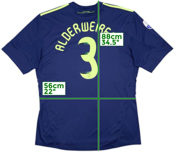 2010-11 Ajax Away Shirt Alderweireld #3 - 5/10 - (3XL)