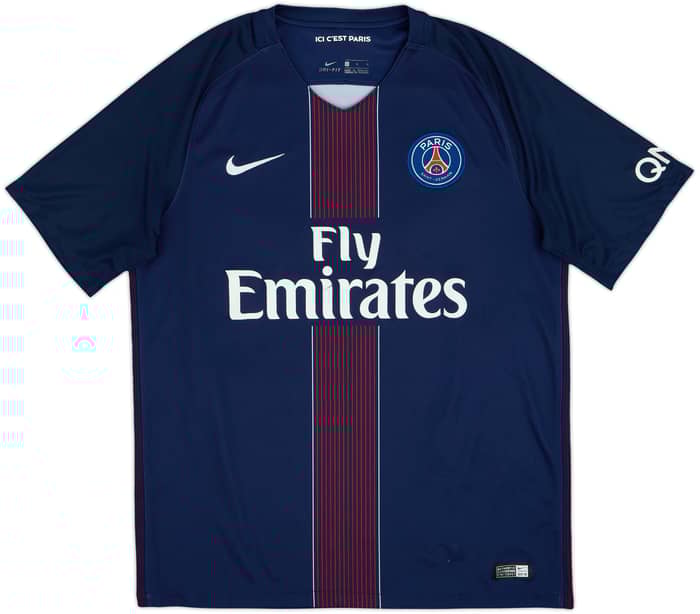 2016-17 Paris Saint-Germain Home Shirt Cavani #9 - 6/10 - (L)