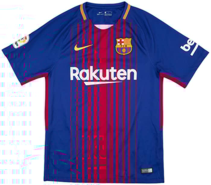 2017-18 Barcelona Home Shirt Messi #10 - 8/10 - (S)