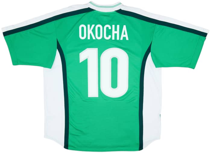 1998-00 Nigeria Home Shirt Okocha #10 - 9/10 - (XL)