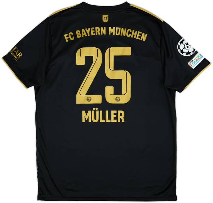 2021-22 Bayern Munich Away Shirt Muller #25 - 9/10 - (XL)