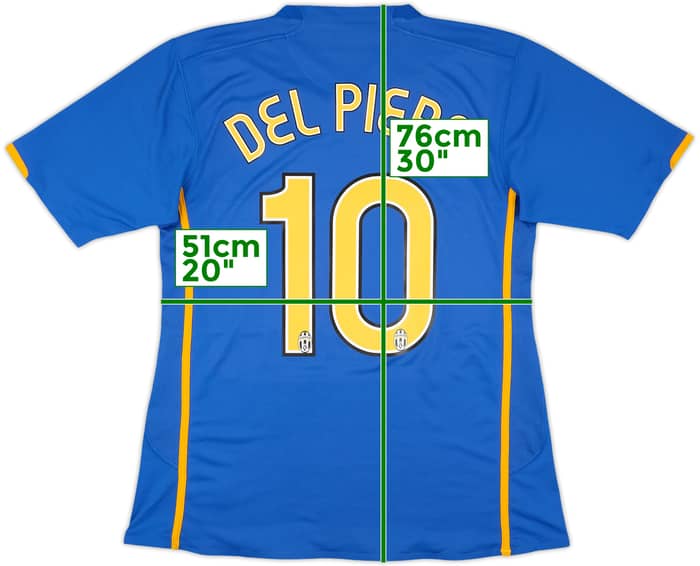 2007-08 Juventus Player Issue Away Shirt Del Piero #10 - 10/10 - (L)