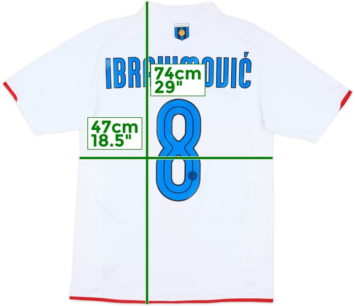 2007-08 Inter Milan Centenary Away Shirt Ibrahimovic #8 - 8/10 - (S)