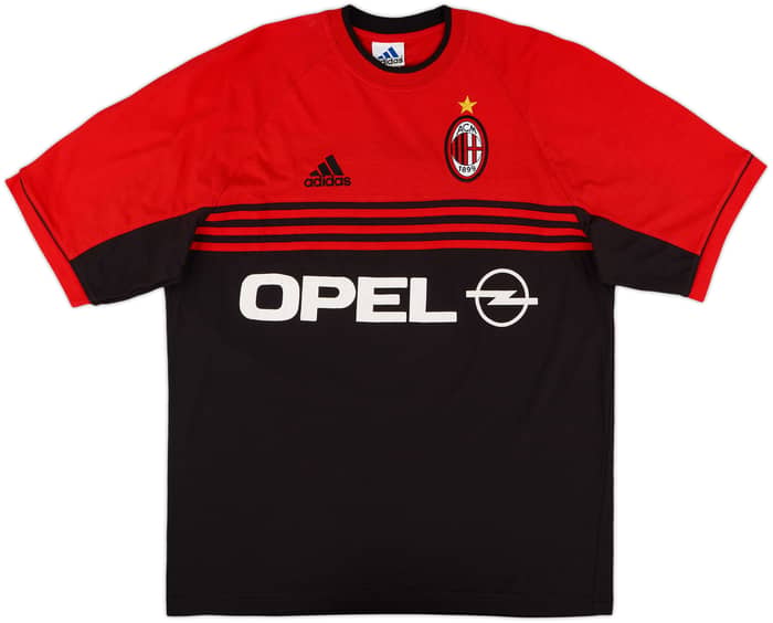 1998-00 AC Milan adidas Cotton Tee - 8/10 - (L)