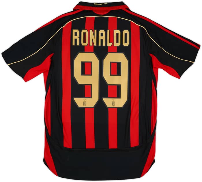 2006-07 AC Milan Home Shirt Ronaldo #99 - 7/10 - (M)