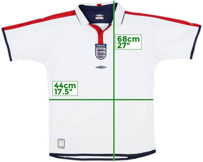 2003-05 England Home Shirt - 7/10 - (XL.Boys)