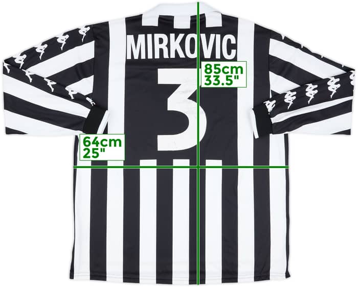 1999-00 Juventus Match Issue Home L/S Shirt Mirkovic #3