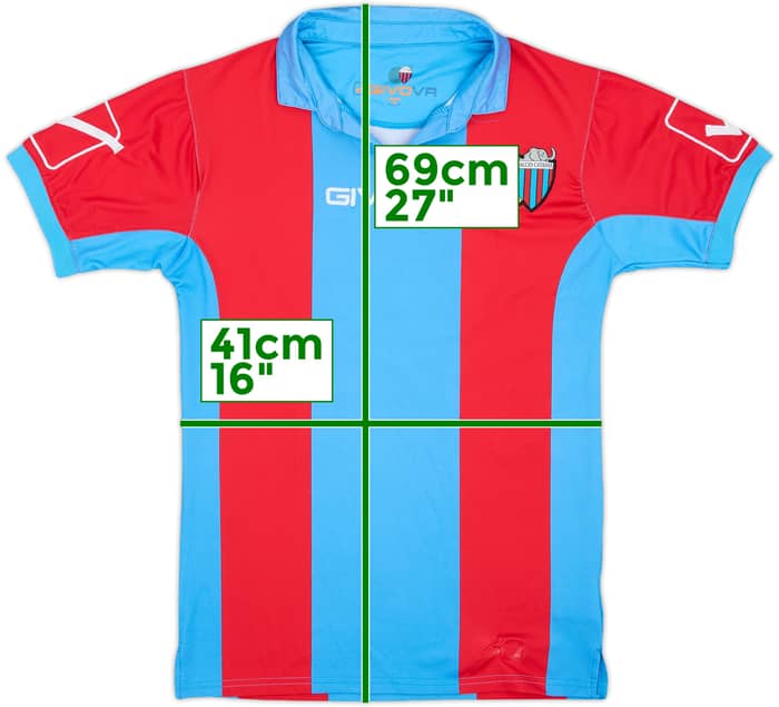 2014-15 Catania Home Shirt #14 - 7/10 - (S)