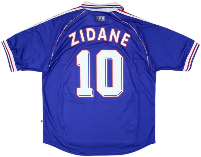 1998-00 France Home Shirt Zidane #10 - 8/10 - (XL)