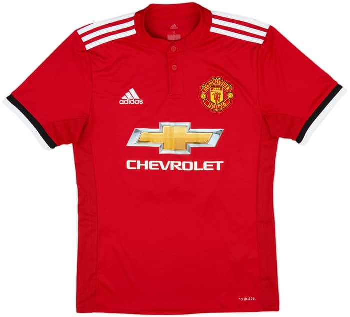 2017-18 Manchester United Home Shirt Carrick #16 - 9/10 - (S)