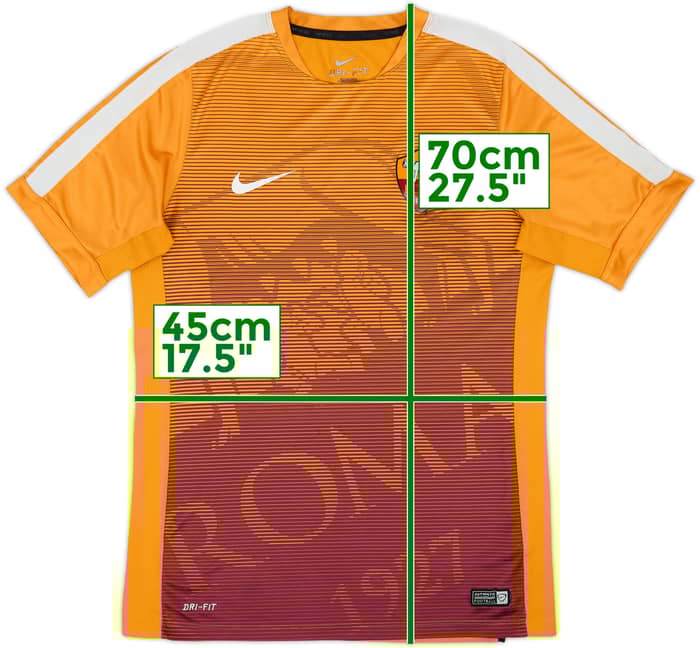 2015-16 Roma Nike Training Shirt - 8/10 - (M)
