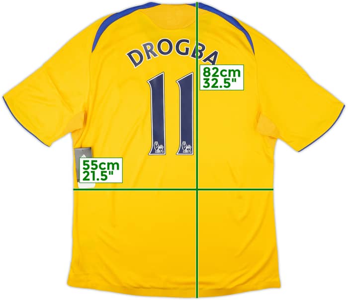 2008-09 Chelsea Player Issue Third Shirt Drogba #11 (XL)