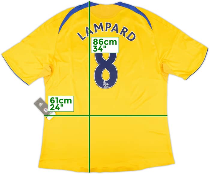 2008-09 Chelsea Player Issue Third Shirt Lampard #8 (XXL)