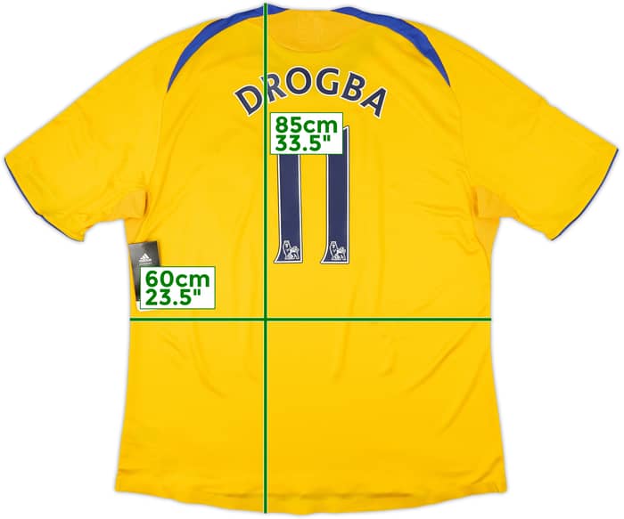 2008-09 Chelsea Player Issue Third Shirt Drogba #11 (XXL)