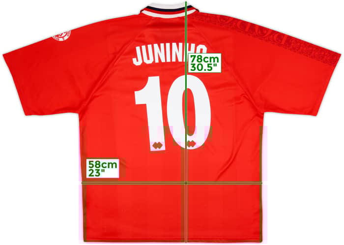 1996-97 Middlesbrough Home Shirt Juninho #10 - 8/10 - (XL)
