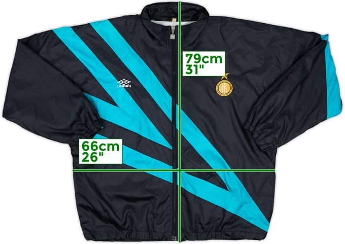 1992-93 Inter Milan Umbro Track Jacket - 8/10 - (XL)