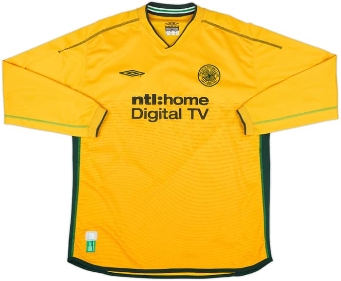 2002-03 Celtic Away L/S Shirt Larsson #7 - 8/10 - (XL)