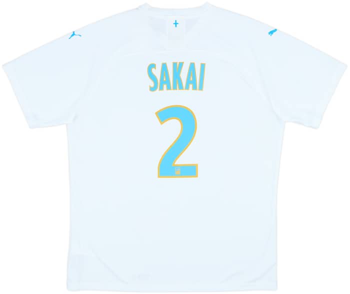 2019-20 Olympique Marseille Authentic Home Shirt Sakai #2 (XXL)