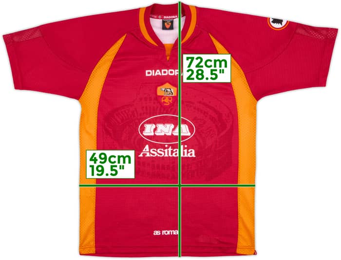 1997-98 Roma Home Shirt - 8/10 - (S)