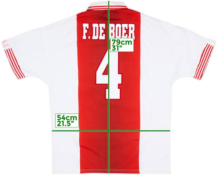 1997-98 Ajax Home Shirt F.De Boer #4 (L)